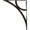 Ekena Millwork Galveston Wrought Iron Bracket, (Single center brace), Antiqued Bronze 1 1/2"W x 10"D x 12"H BKTM01X10X12SGLABZ - alternate 5